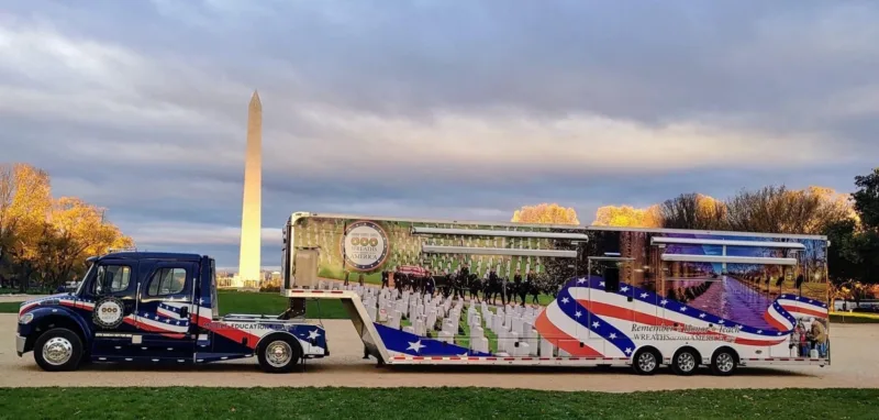 Wreaths Across America’s mobile exhibit makes stop